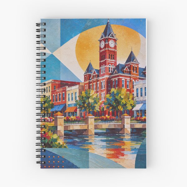 Item preview, Auburn, Alabama Painting – A Beautiful Summer Scene in the USA. designed and sold by GalleryKauffeld.
