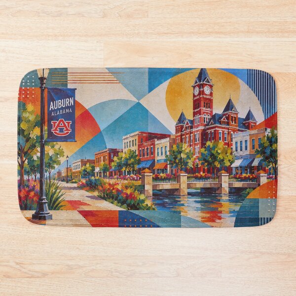 Item preview, Auburn, Alabama Painting – A Beautiful Summer Scene in the USA. designed and sold by GalleryKauffeld.