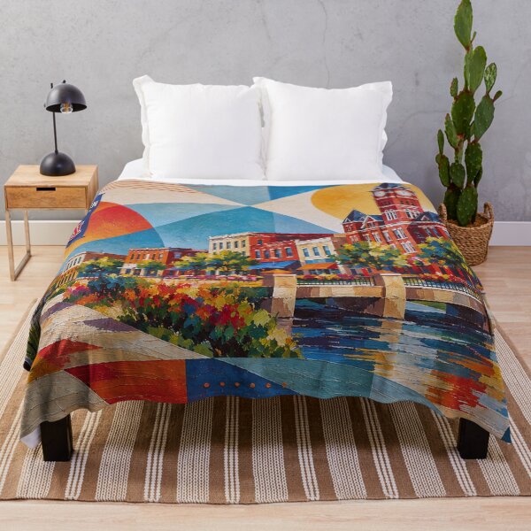 Item preview, Auburn, Alabama Painting – A Beautiful Summer Scene in the USA. designed and sold by GalleryKauffeld.