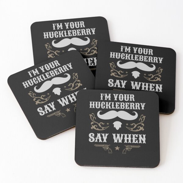 Item preview, Retro-Vintage-I'M-Your-Huckleberry-Say-When-Iconic-T-Shirt designed and sold by xavierydsei.