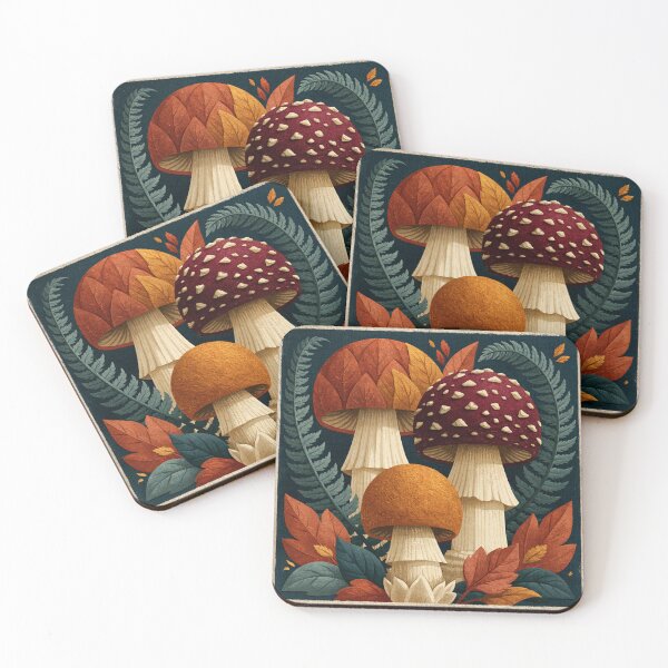 Item preview, Vintage Woodland Mushroom Botanical Illustration designed and sold by Hoity-Toity.