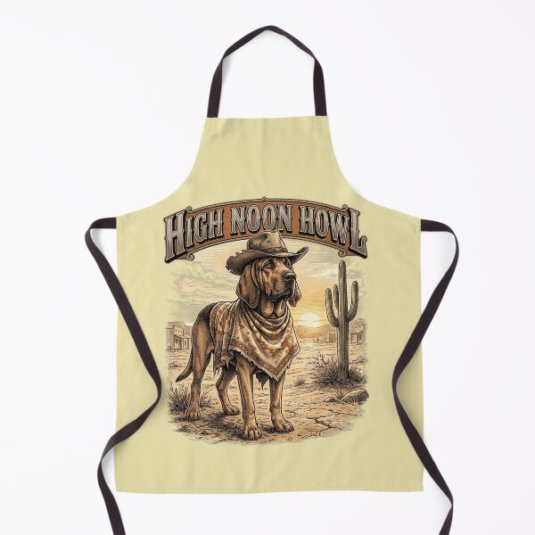 Item preview, High Noon Howl Funny Cowboy Movie Dog Bloodhound Lover Gift designed and sold by FurRealStudioCo.