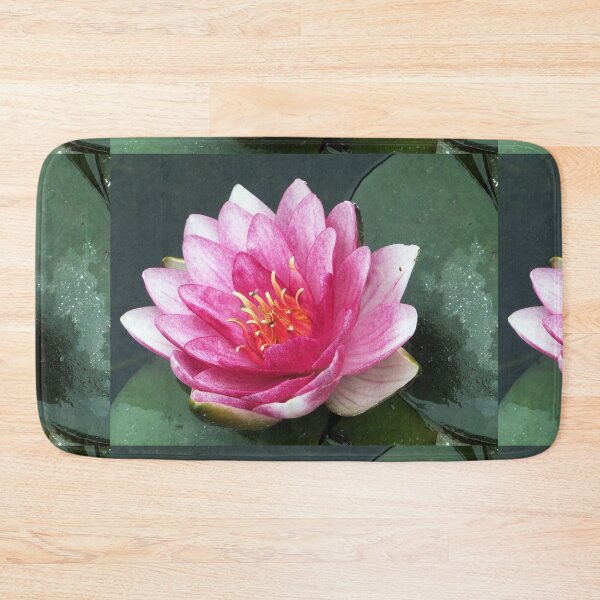 Item preview, Pink Water Lily Blooming on Pond Water designed and sold by pinkal.