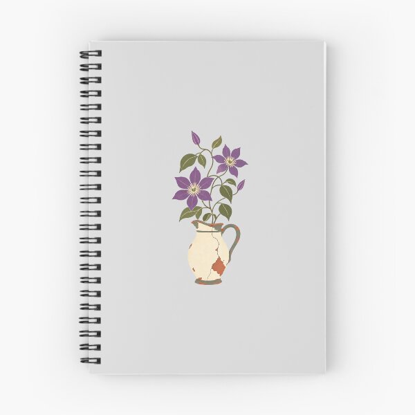Item preview, Vintage Purple Clematis in Antique Ceramic Pitcher designed and sold by hattie's.