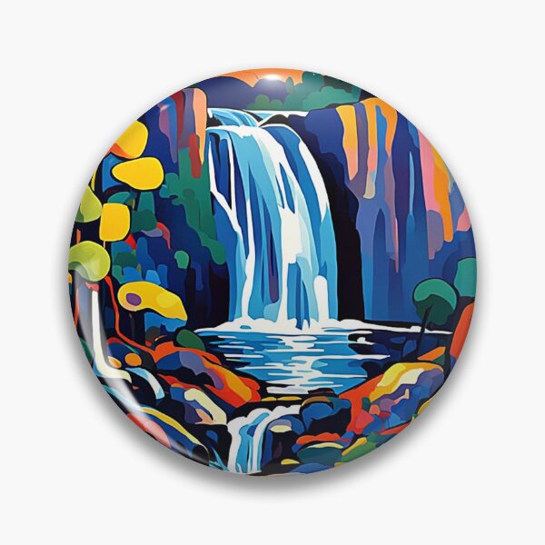 Item preview, Waterfall through rocky terrain designed and sold by George Hutton Hunter.