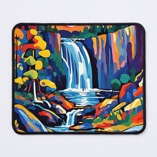 Item preview, Waterfall through rocky terrain designed and sold by George Hutton Hunter.