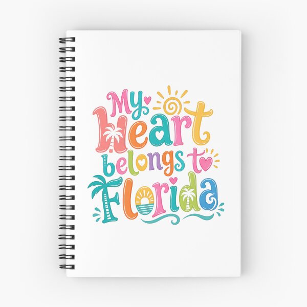 Item preview, My Heart Belongs to Florida - Cute Souvenir Travelers Gift for Men Women & Kids  designed and sold by Mozaic Clothes.