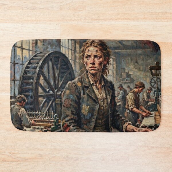 Item preview, The Mill Industrial Historical Drama Fine Art Tribute designed and sold by Art's Diner.