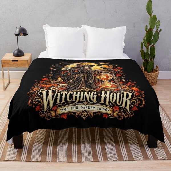 Item preview, Witching Hour Gothic Witch Halloween Raven Moon Vintage designed and sold by TheInkRaven.