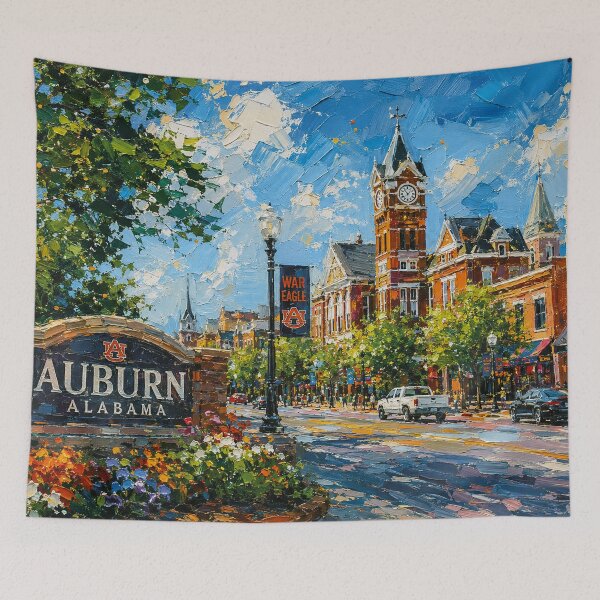 Item preview, Auburn, Alabama Painting – Beautiful Place in the United States of America. designed and sold by GalleryKauffeld.