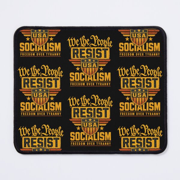 Item preview, We The People Resist Socialism Freedom Over Tyranny USA designed and sold by CarlaKaise.