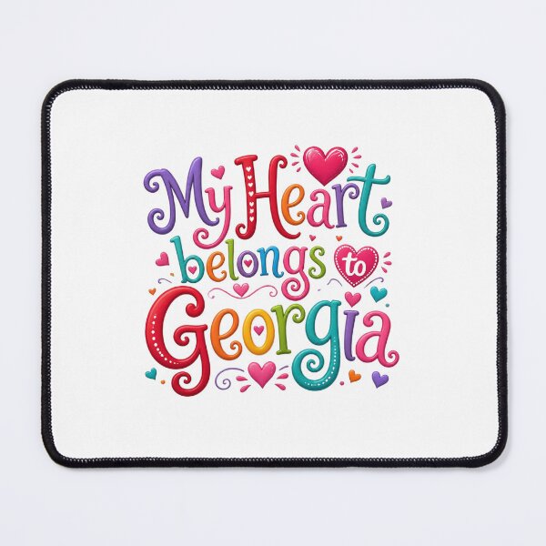 Item preview, My Heart Belongs to Georgia - Cute Souvenir Travelers Gift for Men Women & Kids designed and sold by Mozaic Clothes.