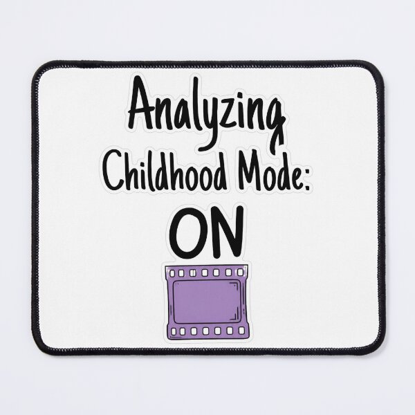 Item preview, Analyzing Childhood Mode ON Doodle Sticker designed and sold by MindfulMischief.