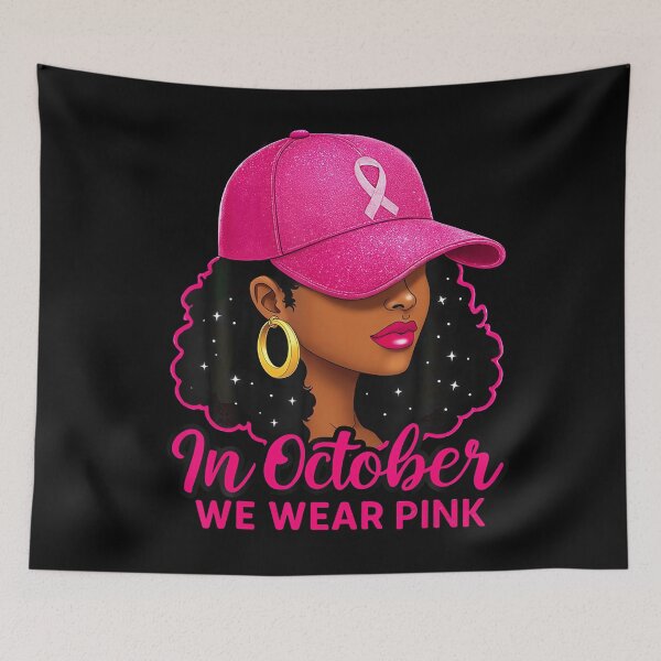 Item preview, October We Wear Pink Breast Cancer Awareness Women designed and sold by Khescoiu.