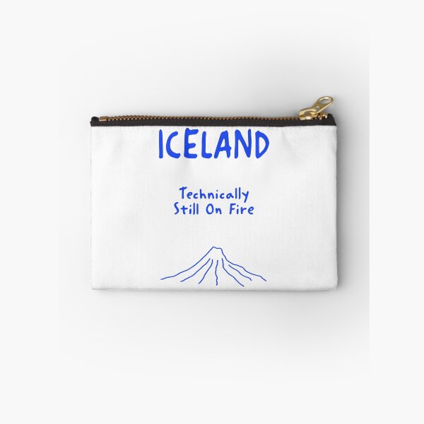 Item preview, Iceland – "Technically Still On Fire" Funny Quote Print designed and sold by MarkedArtPrints.