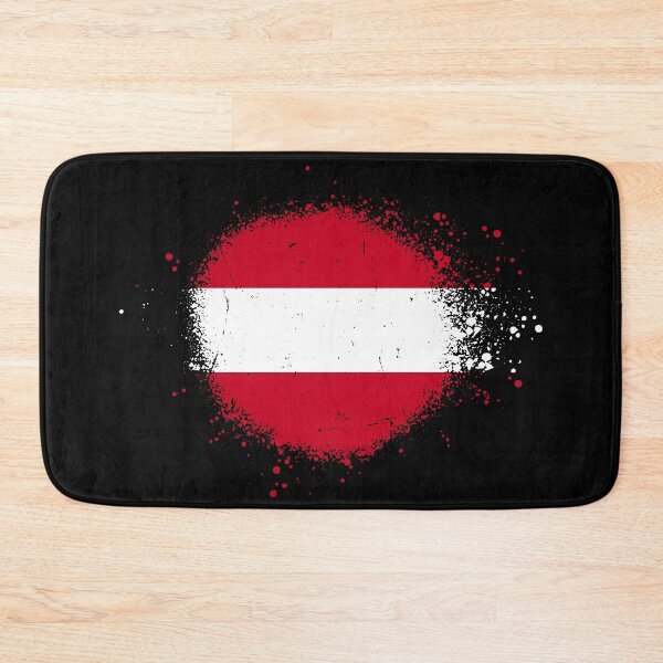 Item preview, Austria Flag Spray Paint Splatter Style designed and sold by DelfDesign.