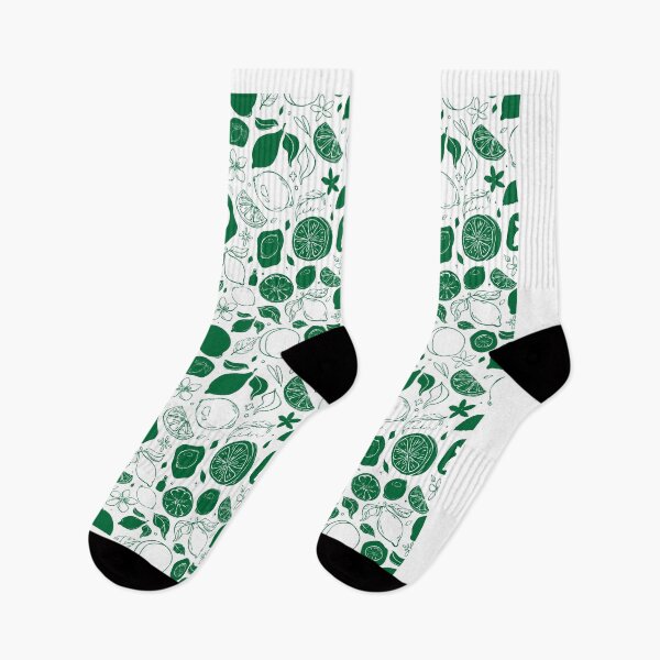 Item preview, Deep Green Citrus Night Pattern designed and sold by Sagi Jane Art.