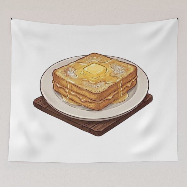 Item preview, Delicious French Toast with Butter and Syrup  designed and sold by PetalsPaws.