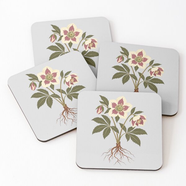 Item preview, Botanical Hellebore Flower with Exposed Roots designed and sold by hattie's.