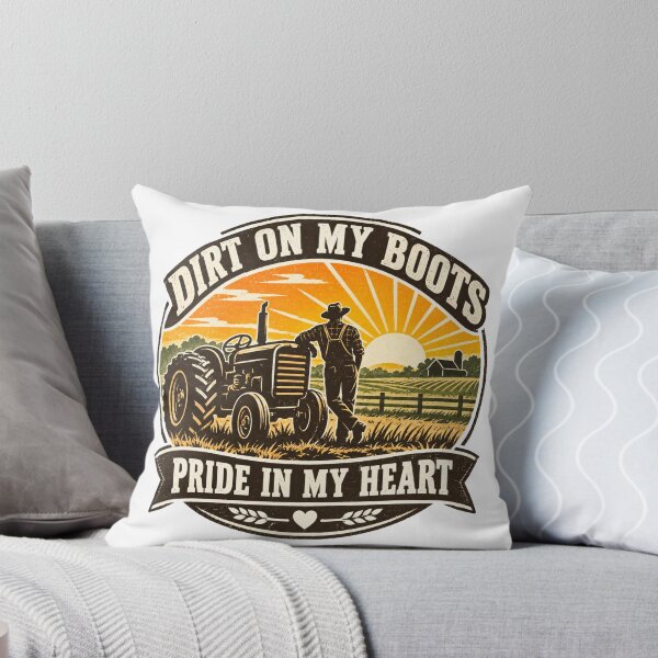 Item preview, Dirt On My Boots Pride In My Heart Farmer Design designed and sold by Haque Designs.