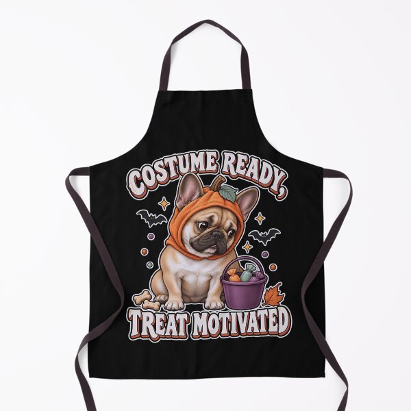 Item preview, Costume Ready Treat Motivated French Bulldog Halloween Dog designed and sold by JerdbordinShop.