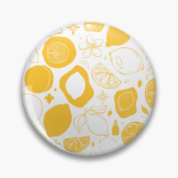 Item preview, Golden Lemon Line Art Pattern designed and sold by Sagi Jane Art.