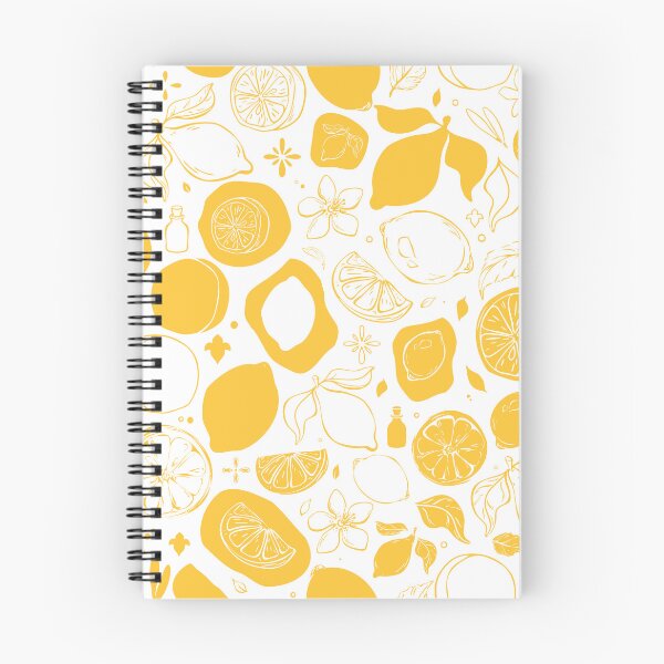 Item preview, Golden Lemon Line Art Pattern designed and sold by Sagi Jane Art.