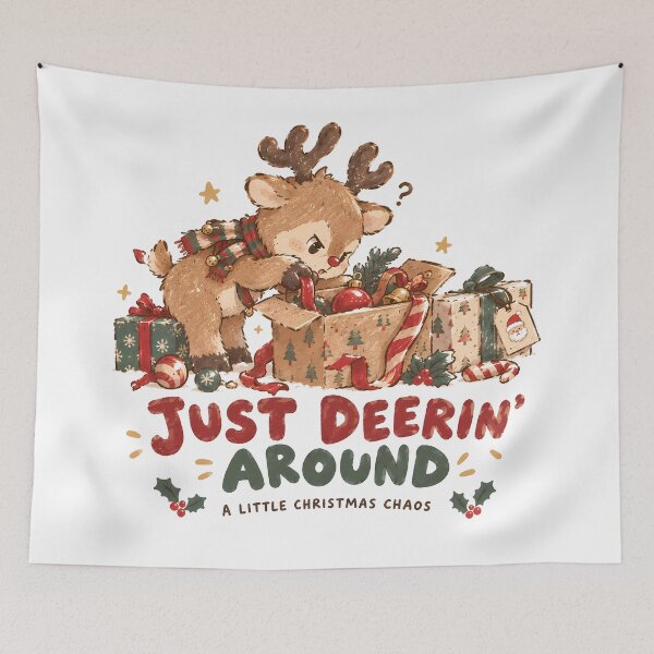 Item preview, Just Deerin' Around - A Little Christmas Chaos designed and sold by ianm1028.