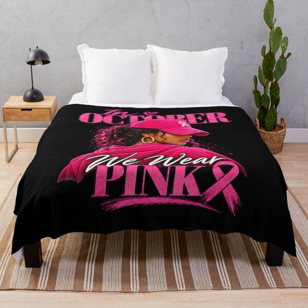 Item preview, October We Wear Pink Breast Cancer Awareness Women designed and sold by Khescoiu.