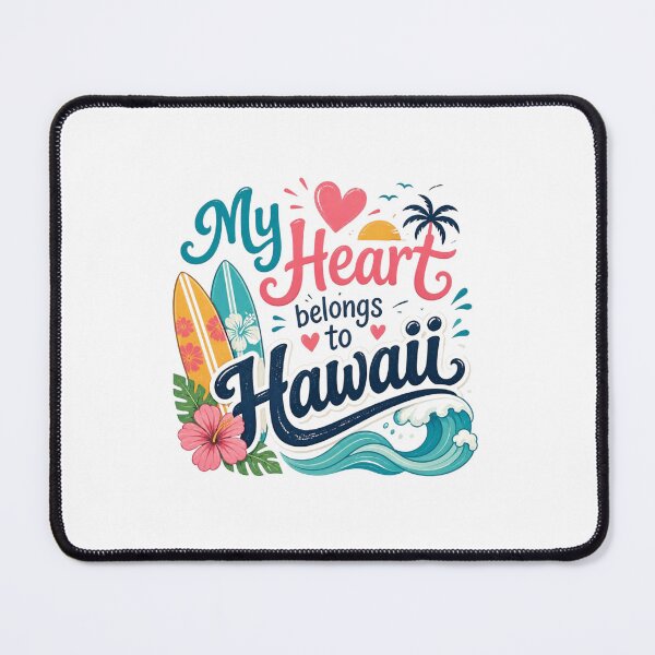Item preview, My Heart Belongs to Hawaii - Cute Souvenir Travelers Gift for Men Women & Kids designed and sold by Mozaic Clothes.