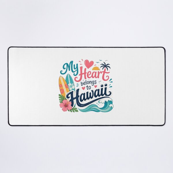Item preview, My Heart Belongs to Hawaii - Cute Souvenir Travelers Gift for Men Women & Kids designed and sold by Mozaic Clothes.