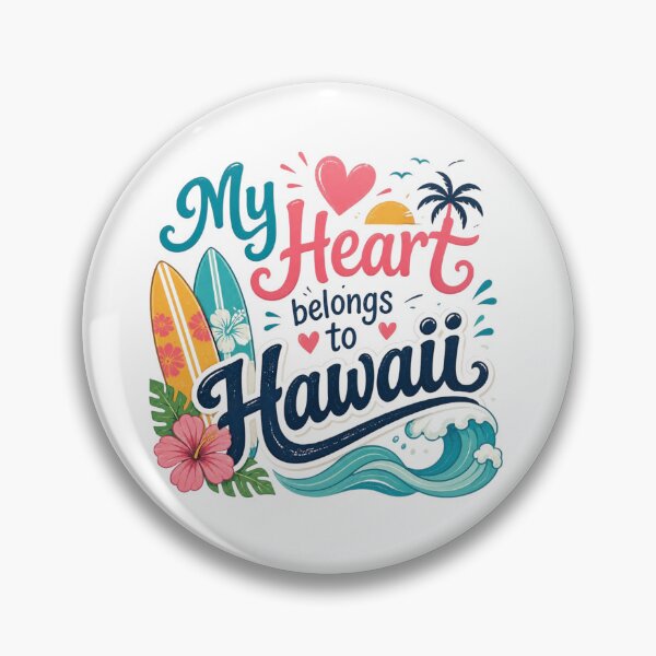 Item preview, My Heart Belongs to Hawaii - Cute Souvenir Travelers Gift for Men Women & Kids  designed and sold by Mozaic Clothes.