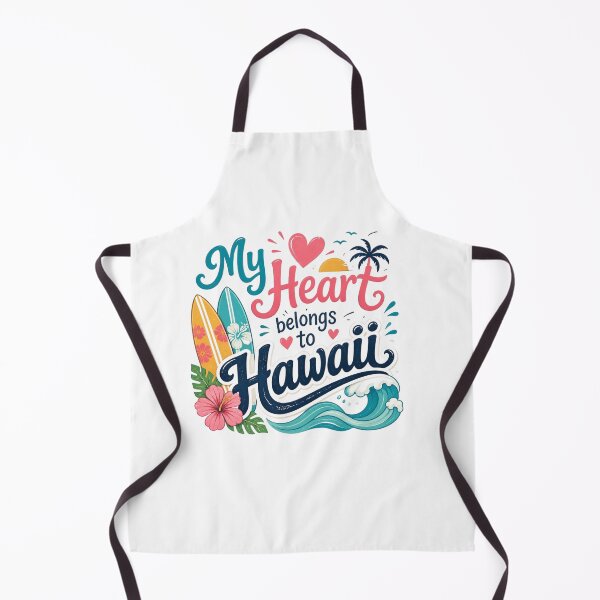 Item preview, My Heart Belongs to Hawaii - Cute Souvenir Travelers Gift for Men Women & Kids  designed and sold by Mozaic Clothes.