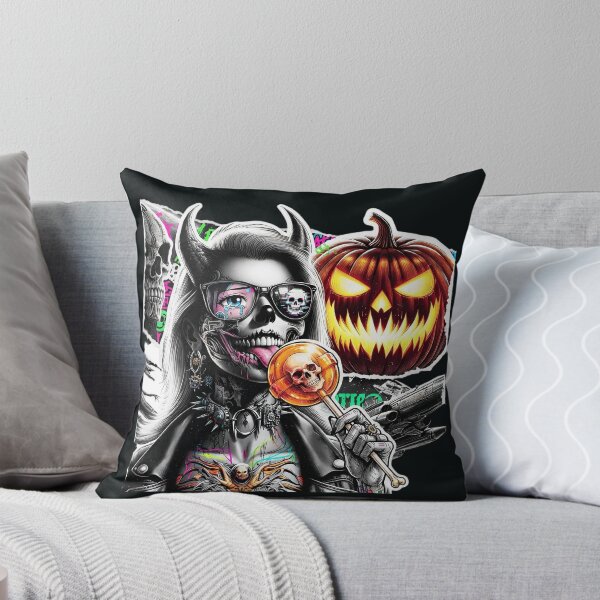 Item preview, Halloween Demon Girl Lollipop Glasses Pumpkin designed and sold by Voodoo Store Paranormal Collections.