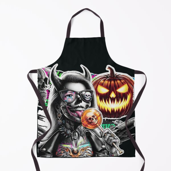 Item preview, Halloween Demon Girl Lollipop Glasses Pumpkin designed and sold by Voodoo Store Paranormal Collections.