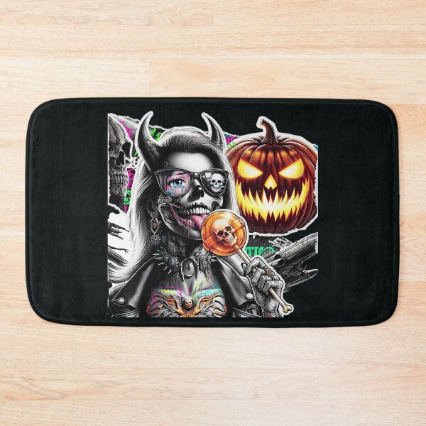 Artikelvorschau, Halloween-Dämonenmädchen-Lutscherbrille-Kürbis entworfen und verkauft von Voodoo Store Paranormal Collections.