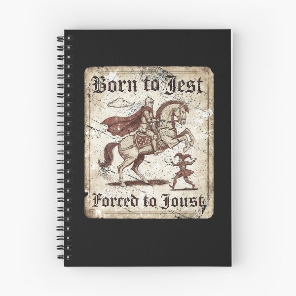 Item preview, Born To Jest Forced To Joust Funny Medieval Knight Jester Vintage Meme designed and sold by CarlaKaise.