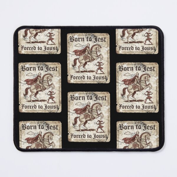 Item preview, Born To Jest Forced To Joust Funny Medieval Knight Jester Vintage Meme designed and sold by CarlaKaise.