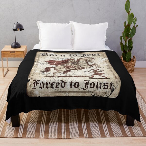 Item preview, Born To Jest Forced To Joust Funny Medieval Knight Jester Vintage Meme designed and sold by CarlaKaise.