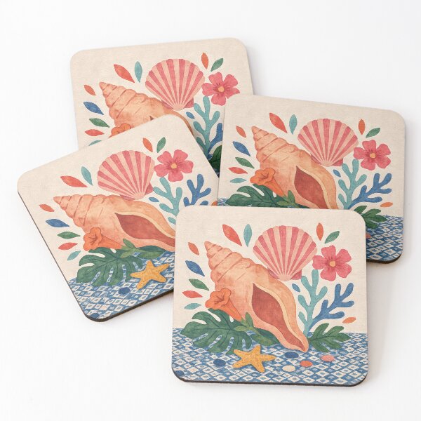 Item preview, Matisse-Inspired Coastal Shells & Mediterranean Still Life designed and sold by Tamas Das.