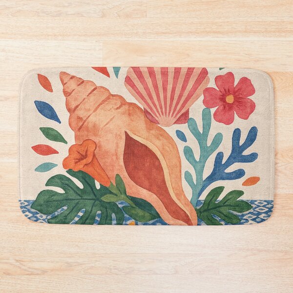 Item preview, Matisse-Inspired Coastal Shells & Mediterranean Still Life designed and sold by Tamas Das.