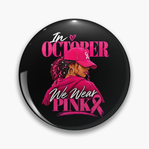 Item preview, October We Wear Pink Breast Cancer Awareness Women designed and sold by Khescoiu.