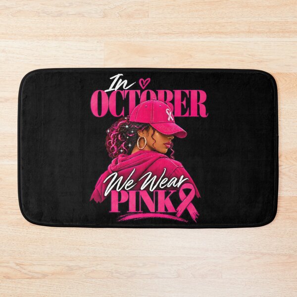 Item preview, October We Wear Pink Breast Cancer Awareness Women designed and sold by Khescoiu.