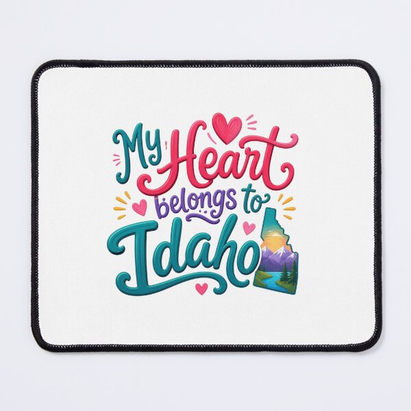 Item preview, My Heart Belongs to Idaho - Cute Souvenir Travelers Gift for Men Women & Kids designed and sold by Mozaic Clothes.