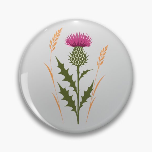 Item preview, Purple Thistle with Golden Wheat Stems designed and sold by hattie's.