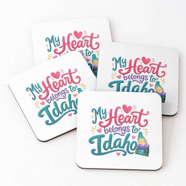 Item preview, My Heart Belongs to Idaho - Cute Souvenir Travelers Gift for Men Women & Kids  designed and sold by Mozaic Clothes.