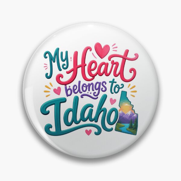 Item preview, My Heart Belongs to Idaho - Cute Souvenir Travelers Gift for Men Women & Kids  designed and sold by Mozaic Clothes.