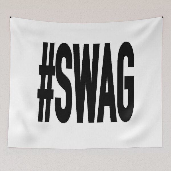 Item preview, Hashtag Swag Graphic White T-Shirt designed and sold by henrgl.