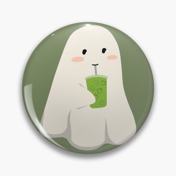 Item preview, matcha lover ghost designed and sold by PeachyLitchi.