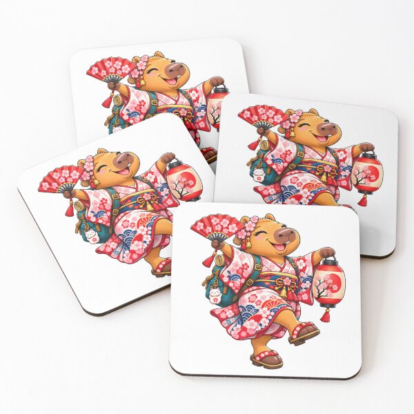 Item preview, Cute Japan Capybara – Sakura Festival Travel Adventure designed and sold by CapybaraTravels.